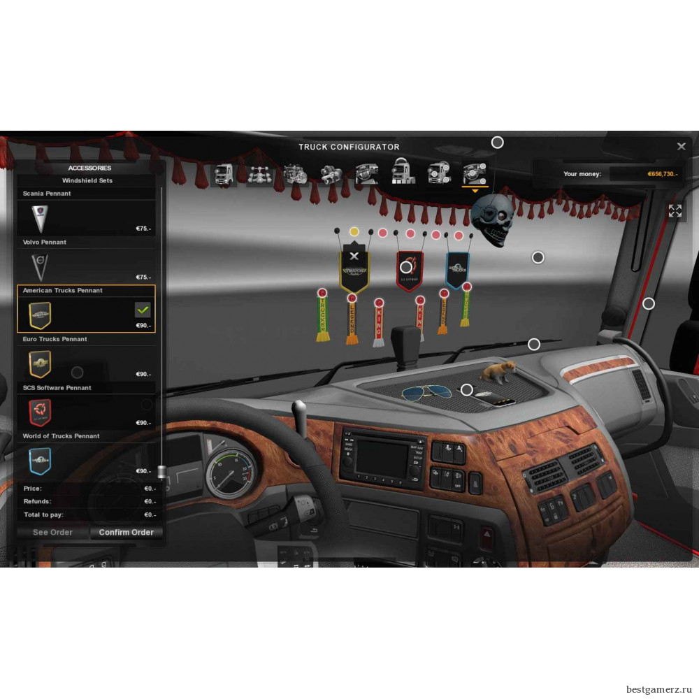 Euro Truck Simulator 2 - Cabin Accessories